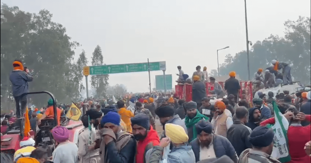 Live coverage: Chaotic scene at Shambhu Border during Farmers Protest.