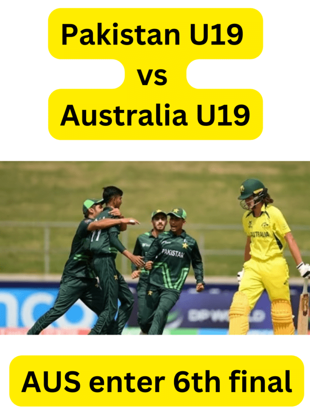 Pakistan U19 vs Australia U19